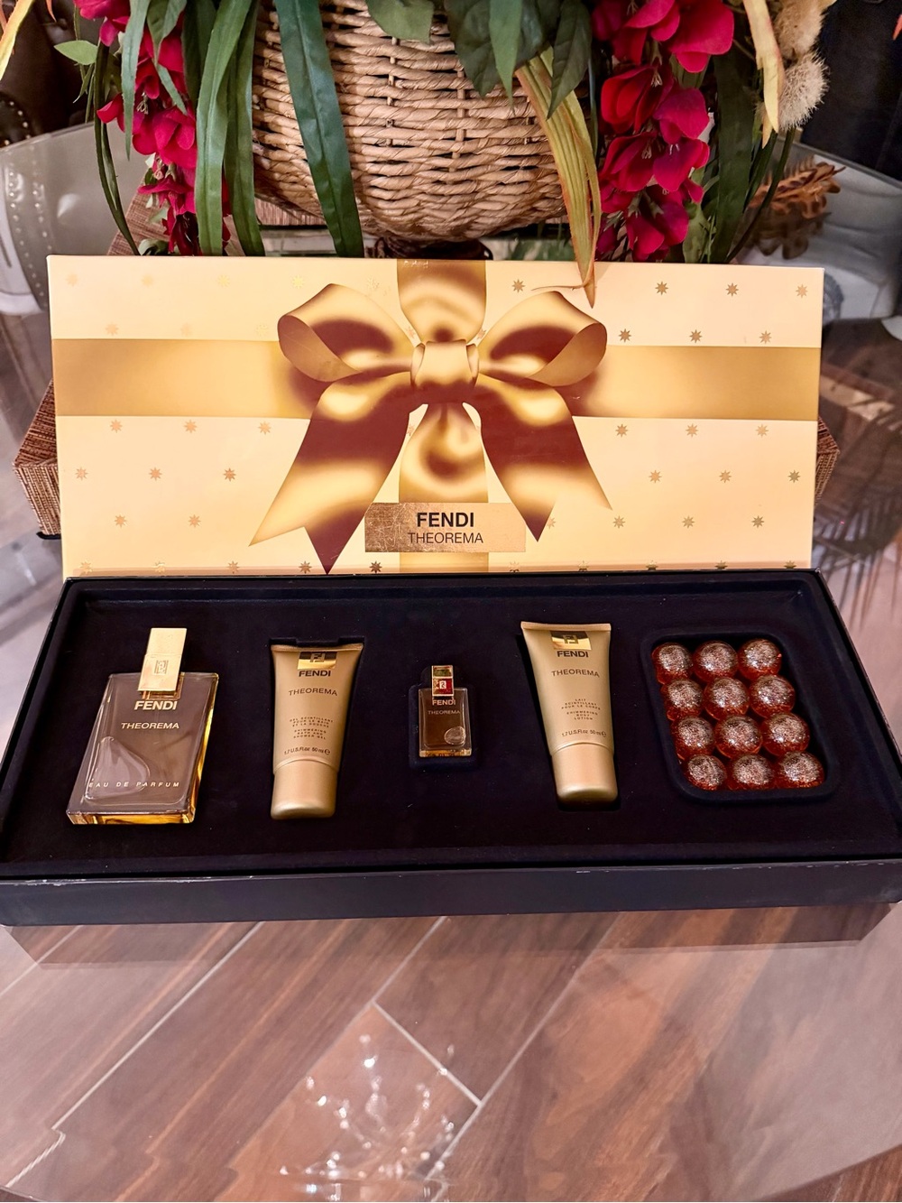RARE Authentic VINTAGE 1998 Fendi Theorema Fragrance Gift Set Christine Nagel